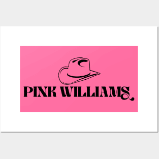 Pink Williams Name Logo (Distressed) Posters and Art